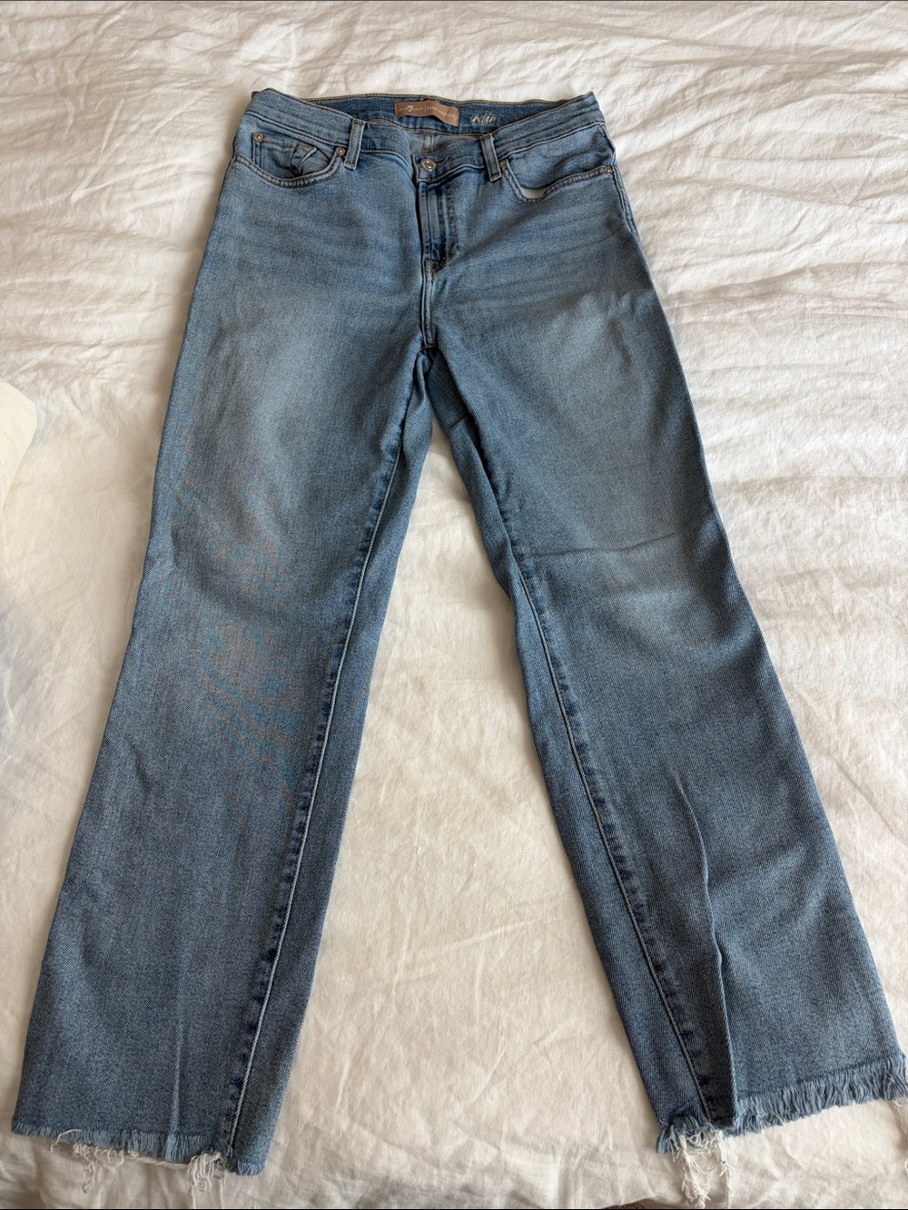 Classic Straight-Leg Women's Edie Jeans in Light Blue